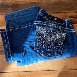 Miss Me Mid Rise Boot Cut Jeans Size 30 Length 34